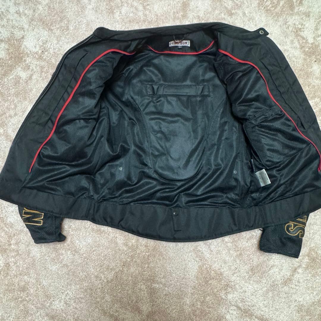 SIMPSON メッシュ ライダース ジャケット パンツ セットアップ Lサイズ