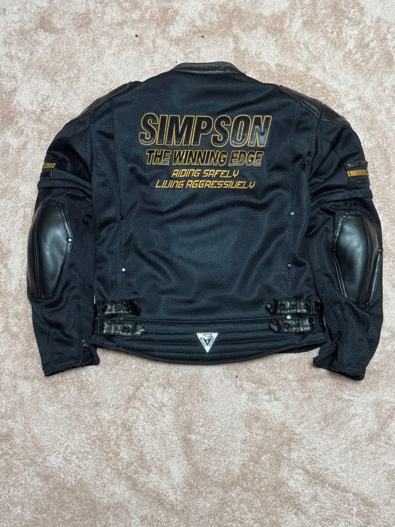 SIMPSON メッシュ ライダース ジャケット パンツ セットアップ Lサイズ