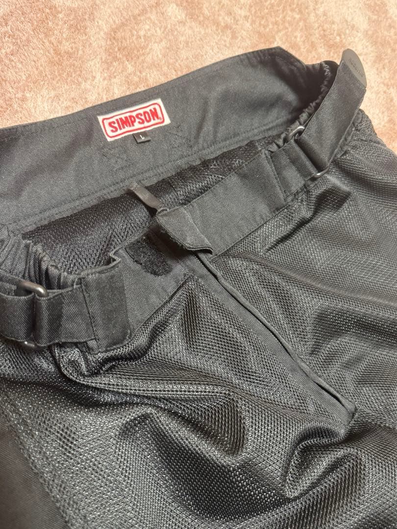 SIMPSON メッシュ ライダース ジャケット パンツ セットアップ Lサイズ