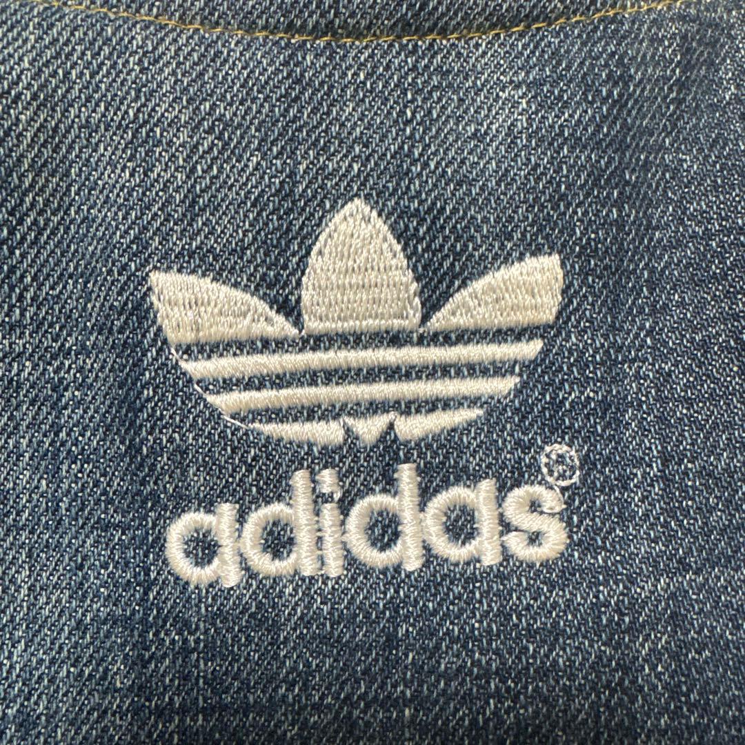 レア　adidas アディダス　リメイクバッグ　再構築　Y2K デニム