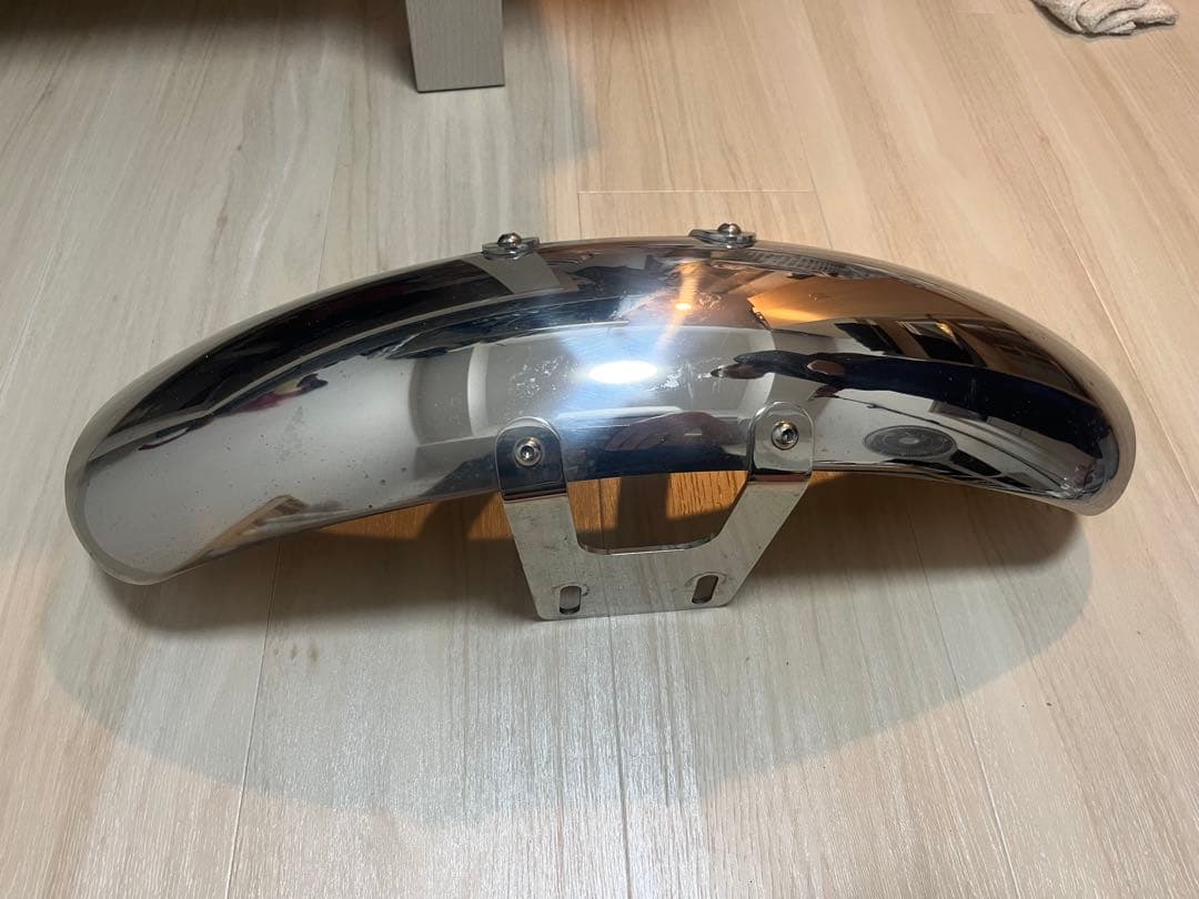 SR400 デイトナ　ステンレスショーフェンダー