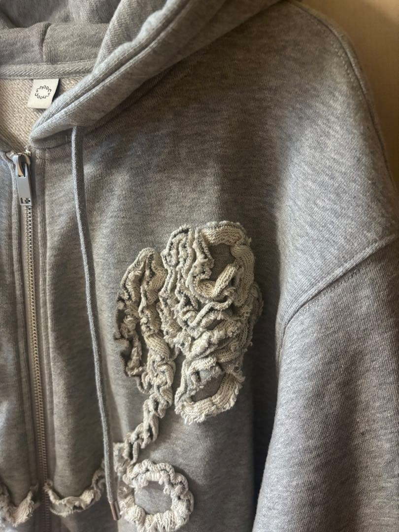 【Blue】SINOON Rose Frill Hoodie Zipup