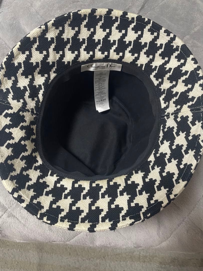 DIOR 30 MONTAIGNE 千鳥格子 バケットハット