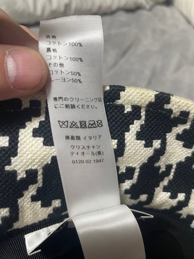 DIOR 30 MONTAIGNE 千鳥格子 バケットハット