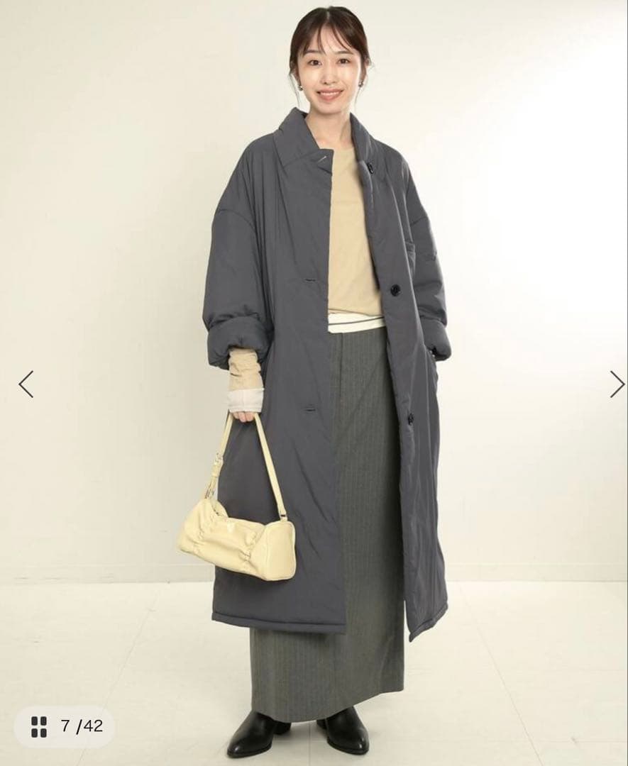 スローブイエナ　topthermo コート　グレー38 お値下げ