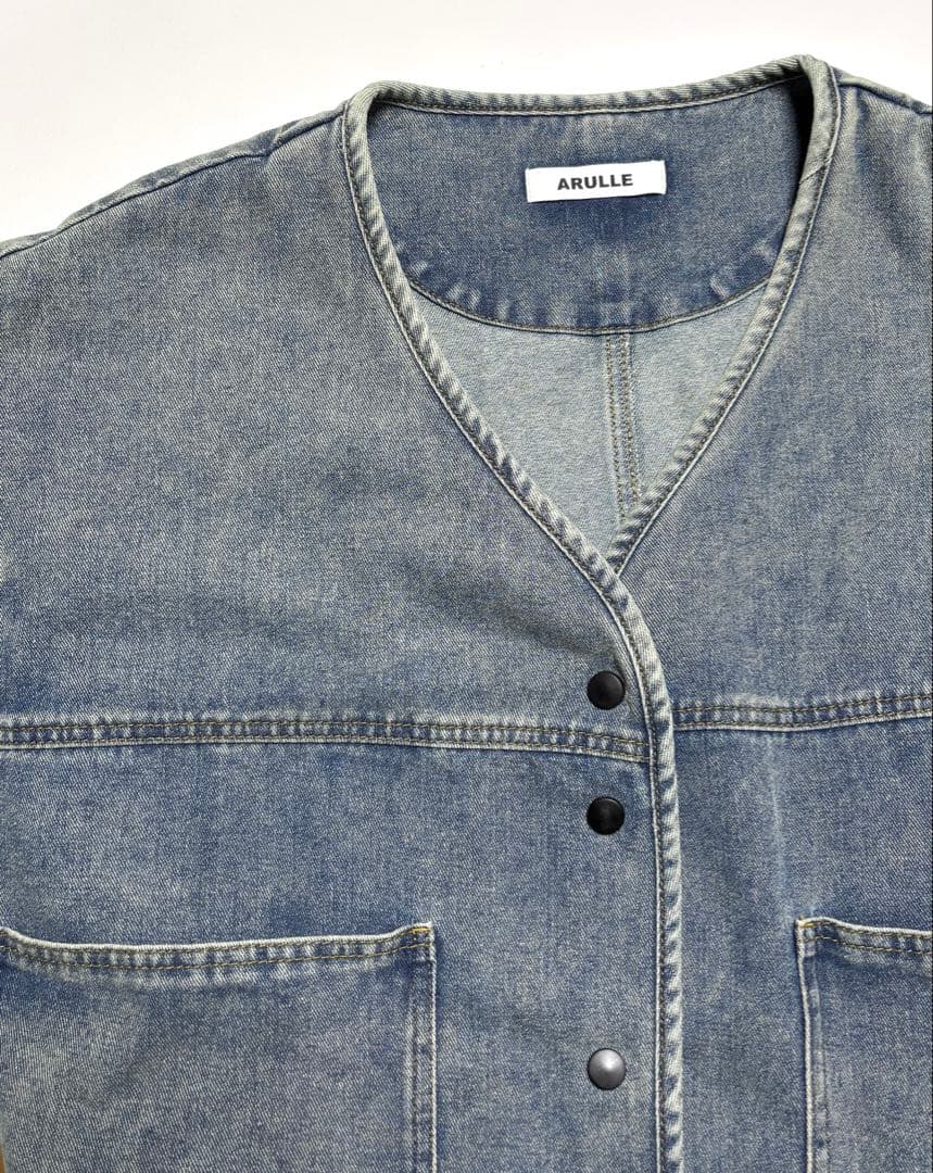 ◼️ARULLE v-collar denim jacket デニムジャケット