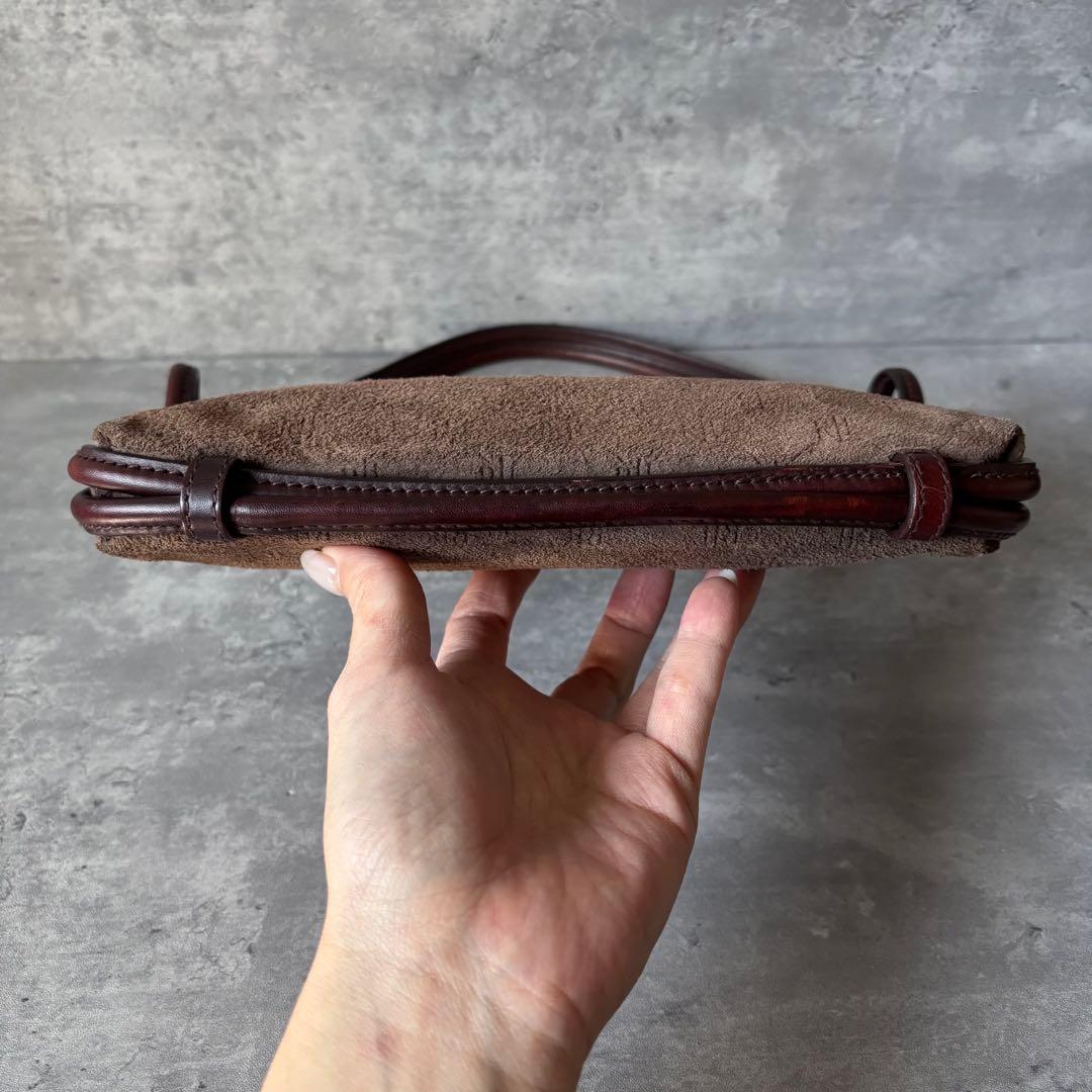 【希少】ローレン ラルフローレン　レザー　ショルダーバッグ　LR総柄　ワンショル