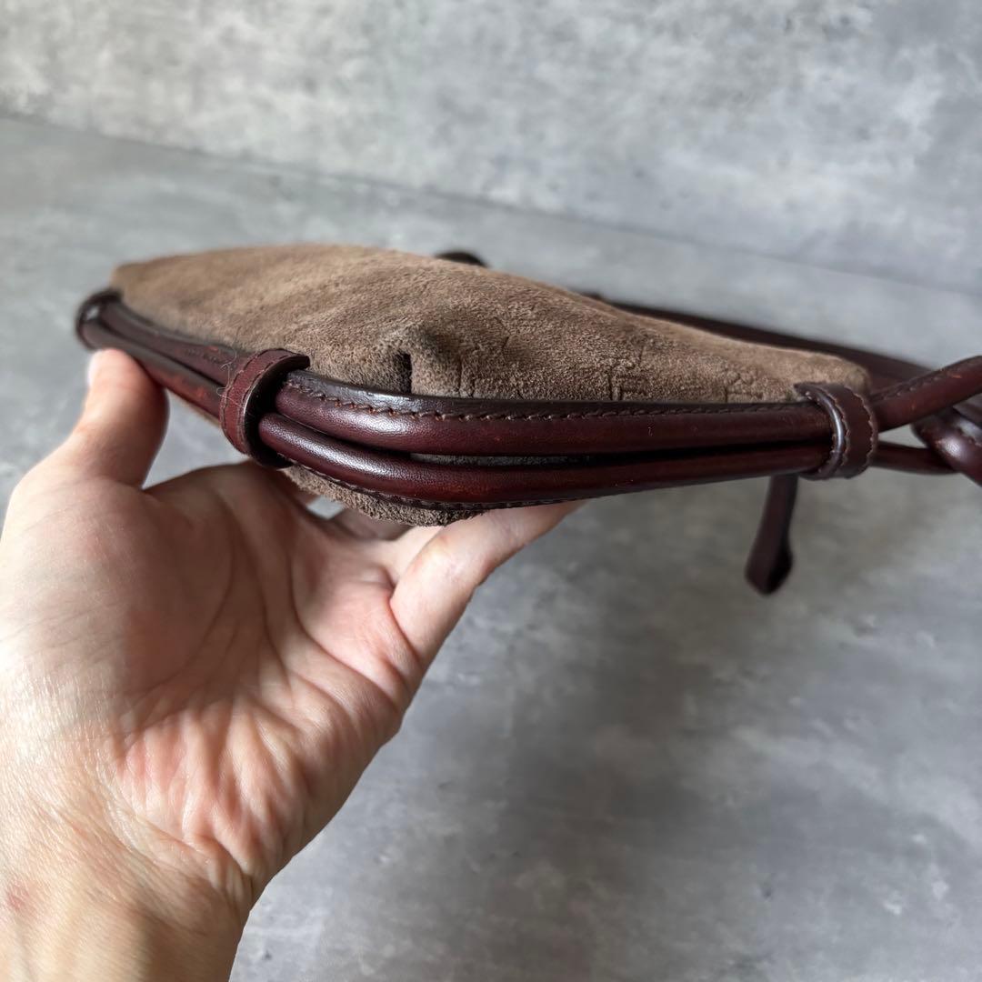 【希少】ローレン ラルフローレン　レザー　ショルダーバッグ　LR総柄　ワンショル