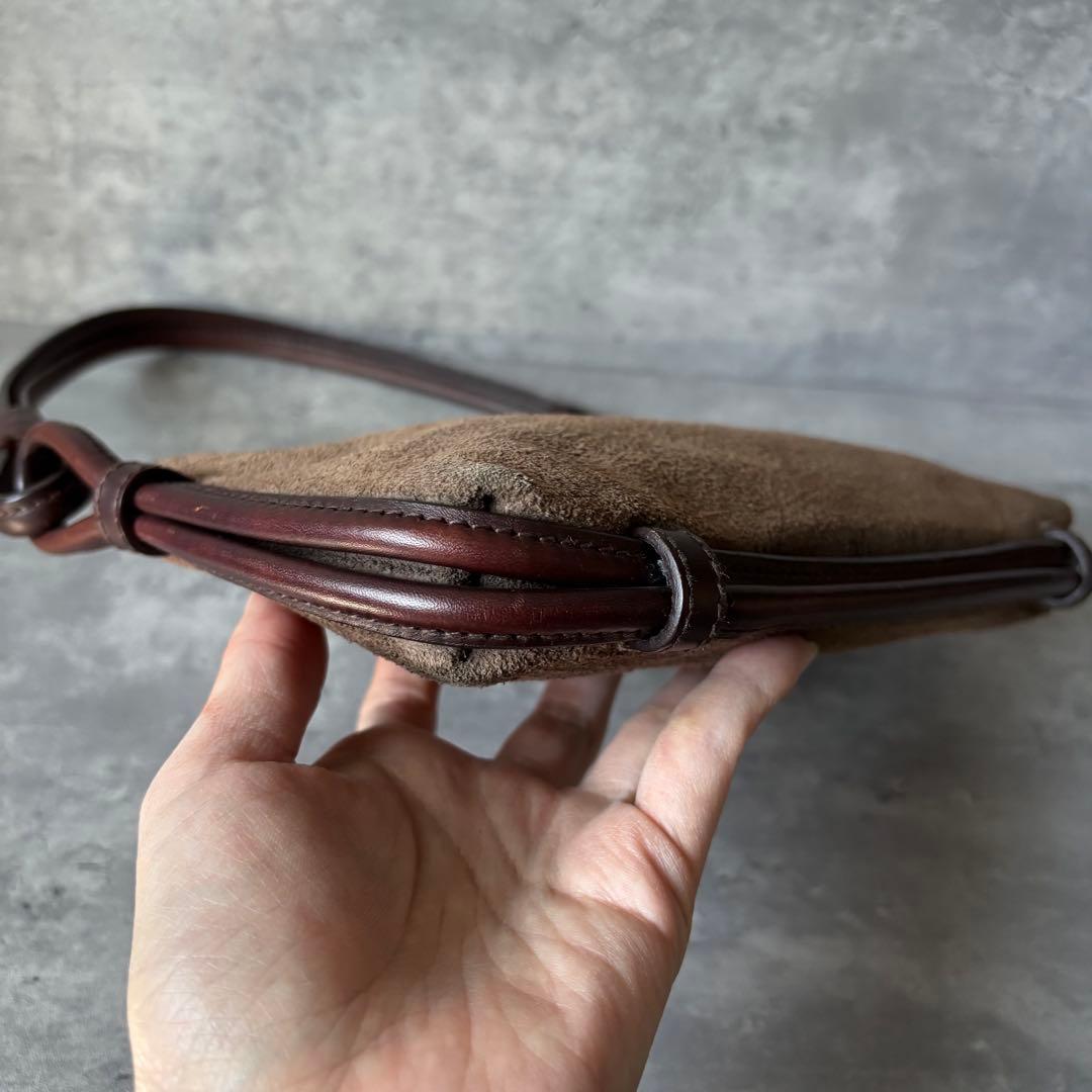 【希少】ローレン ラルフローレン　レザー　ショルダーバッグ　LR総柄　ワンショル