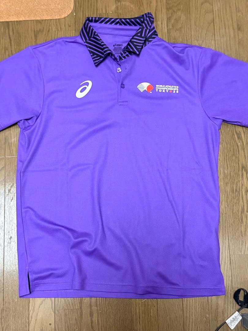 アシックス 世界陸上 東京 2025 ポロシャツ パンツ コラボレーター M