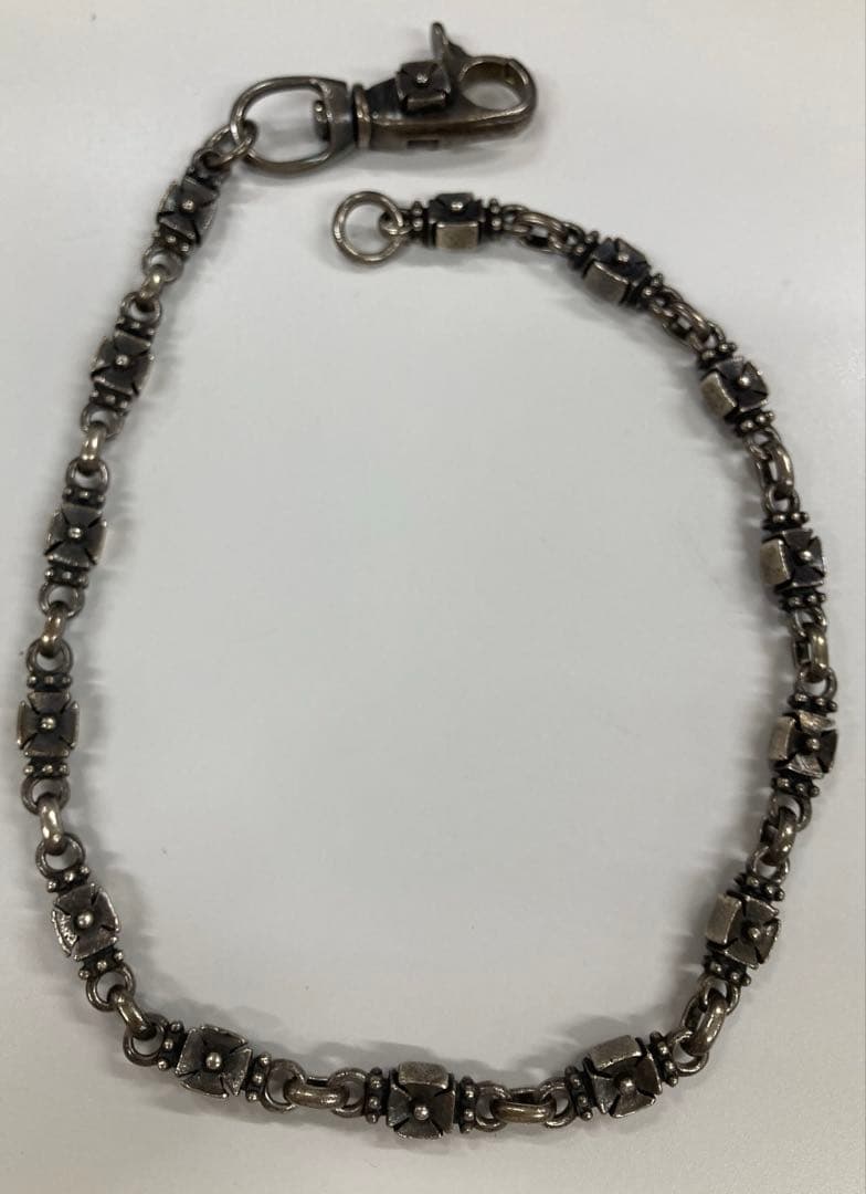 シルバー925 クロスリンク ウォレットチェーン