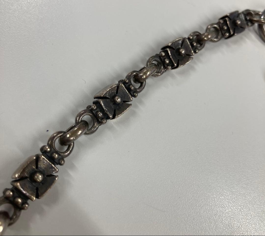 シルバー925 クロスリンク ウォレットチェーン