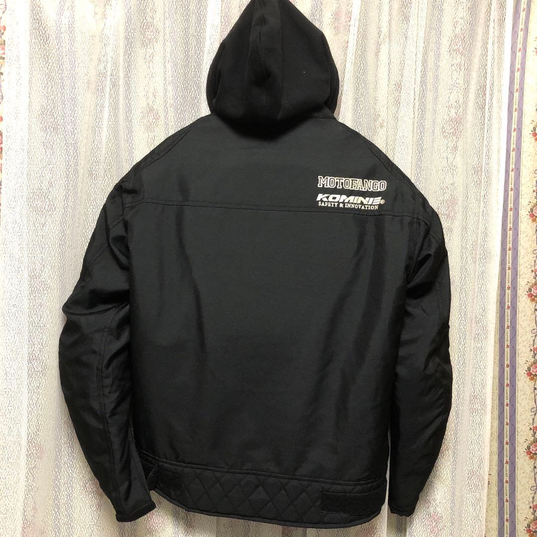 コミネバイク用フード付きジャケット ブラック