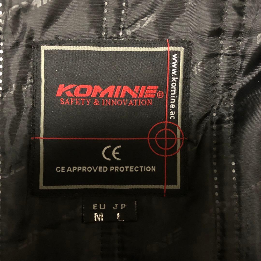 コミネバイク用フード付きジャケット ブラック