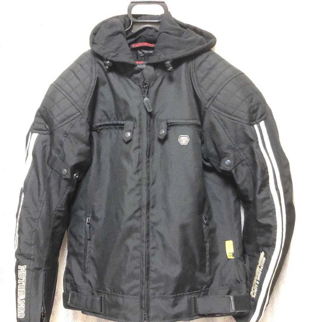 コミネバイク用フード付きジャケット ブラック