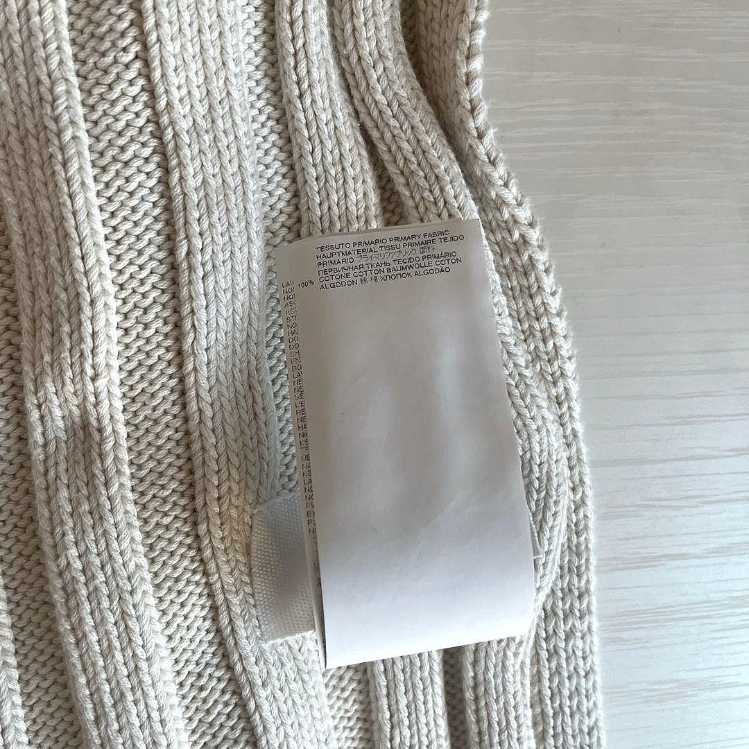 MM6 エムエムシックス メゾンマルジェラ コットンリブ ロゴマフラー