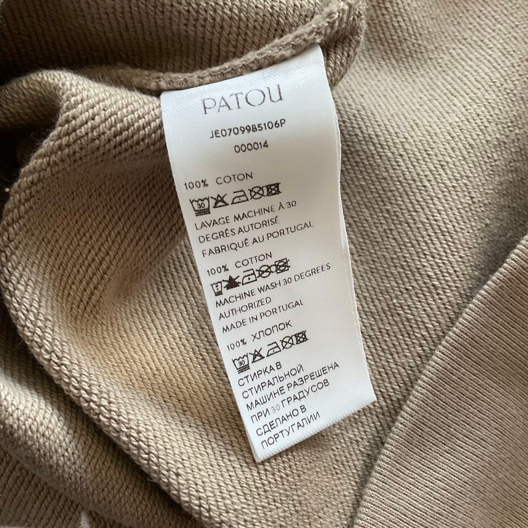 【PATOU パトゥ】超美品✨メダイヨン 刺繍ロゴ スウェットシャツS