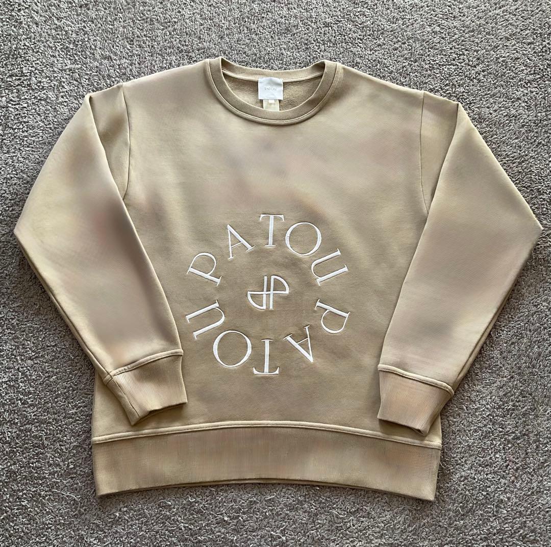 【PATOU パトゥ】超美品✨メダイヨン 刺繍ロゴ スウェットシャツS