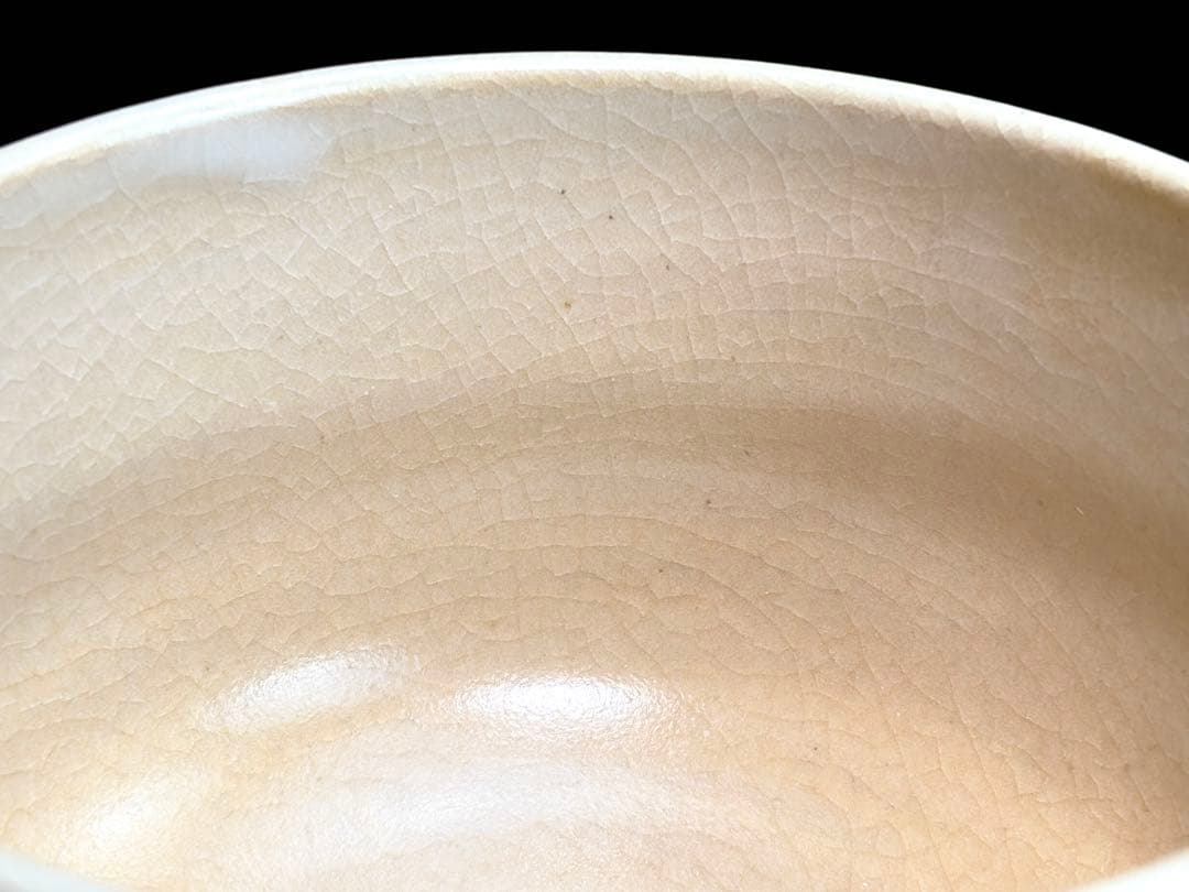 布志名焼 雲善窯九世【土屋善四郎】号 雲善 立雛茶碗 共箱共布栞付R811174