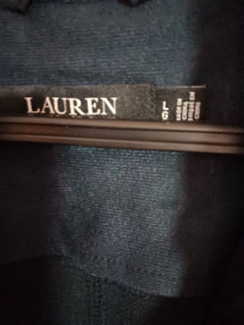 再値下げしました！ラルフローレン ロングコート　Lサイズ　フード　ネイビー　濃紺