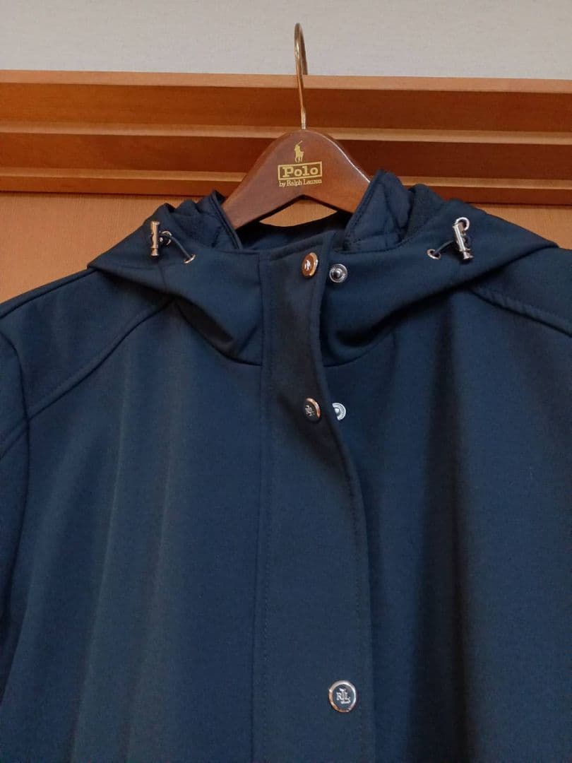 再値下げしました！ラルフローレン ロングコート　Lサイズ　フード　ネイビー　濃紺