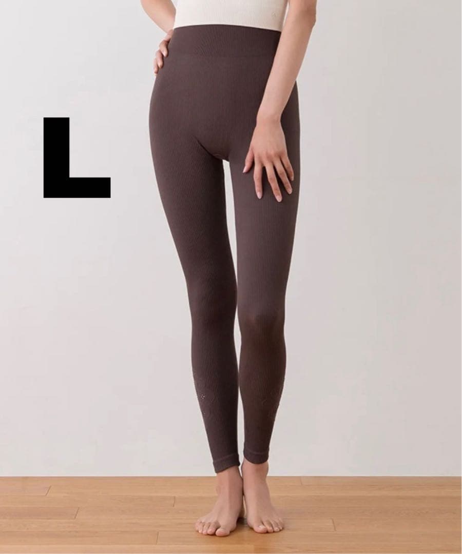 【1/30まで】SUKALA アクティブデイジーレギンス　ブラウン　L