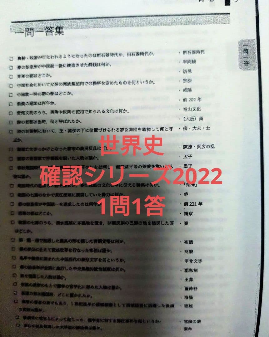 鉄緑会2025 世界史練習問題集&駿台2025 歴史総合2冊 未使用＋1問1答