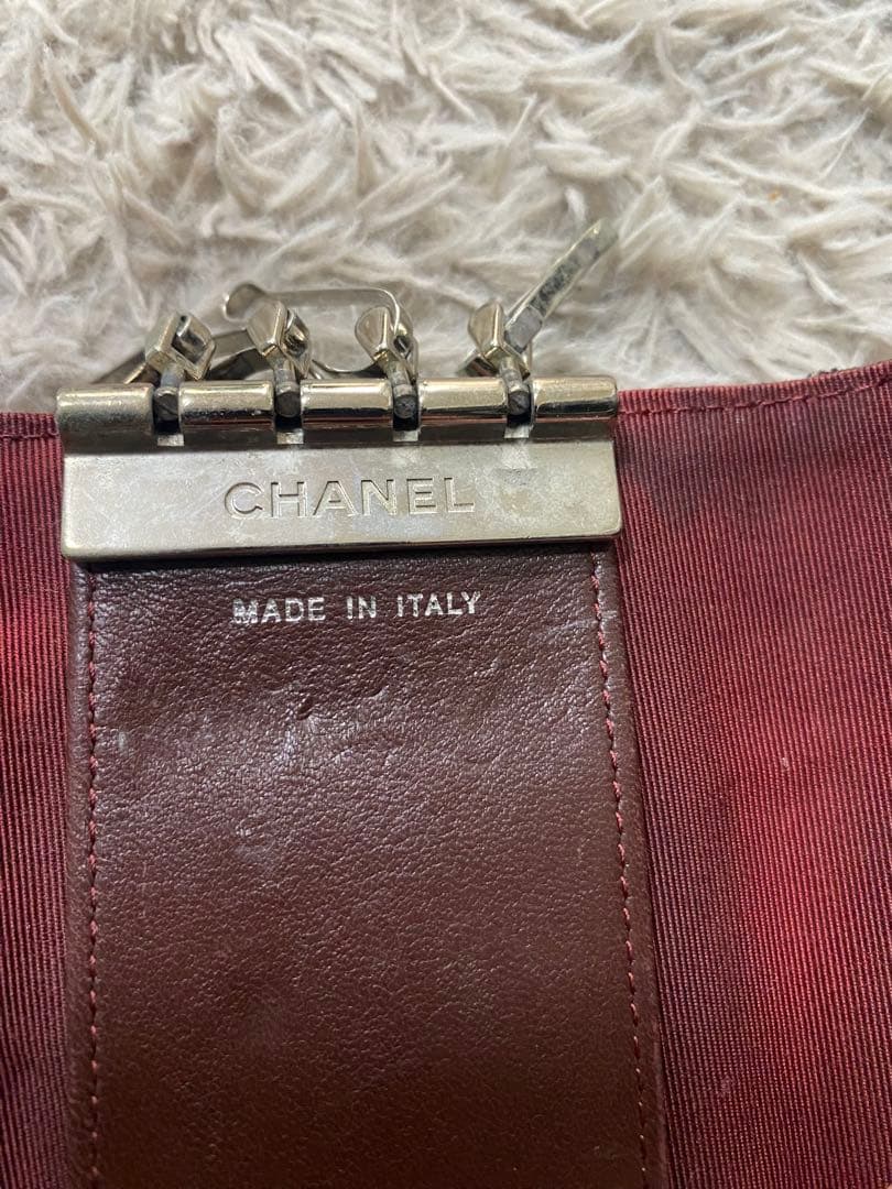 Chanel 黒 レザー キーケース シルバー