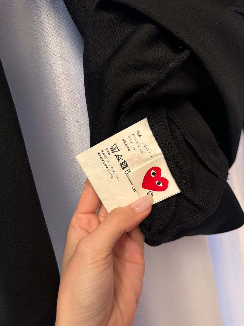 PLAY コムデギャルソン パーカー黒