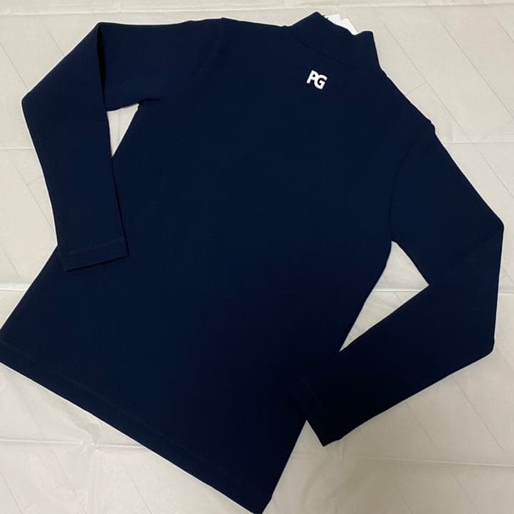 サイズ❹パーリーゲイツ☆ゼブラメッシュダンボール長袖ハイネック☆新品