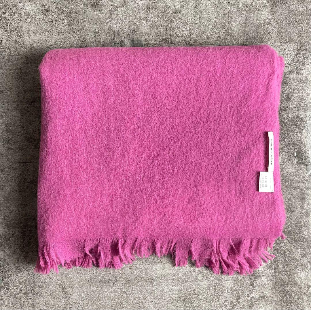 m*e様 ASAUCE MELER アルパカ100% 大判 シャギーストール 割