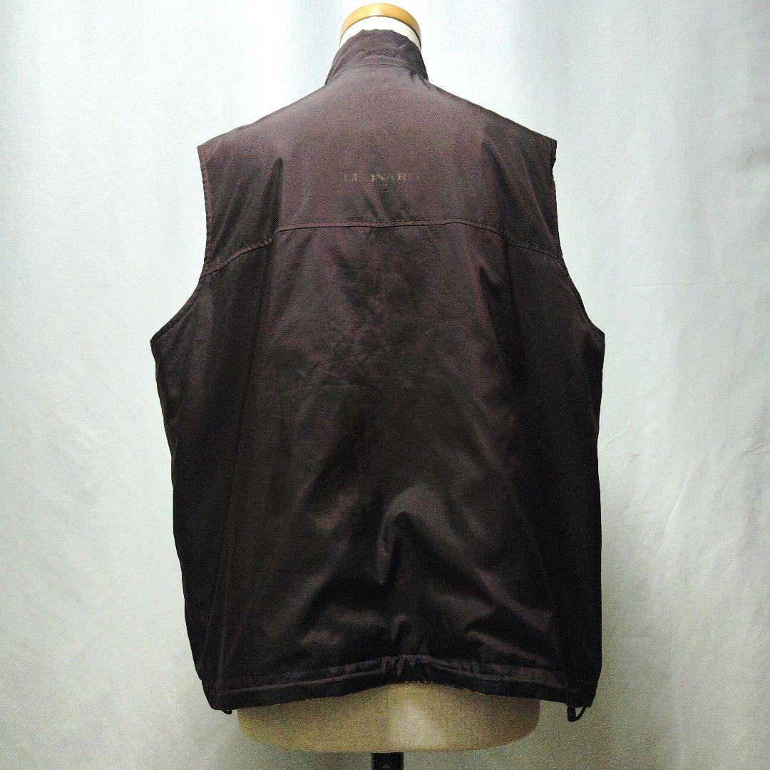 LEONARD　レオナール　花柄リバーシブルベスト　クレイジーパターン　LL