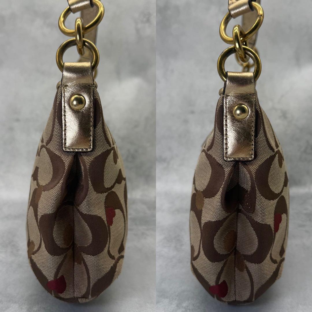 【良品】COACH コーチ ショルダーバッグ 2way キャンバス クロスボディ