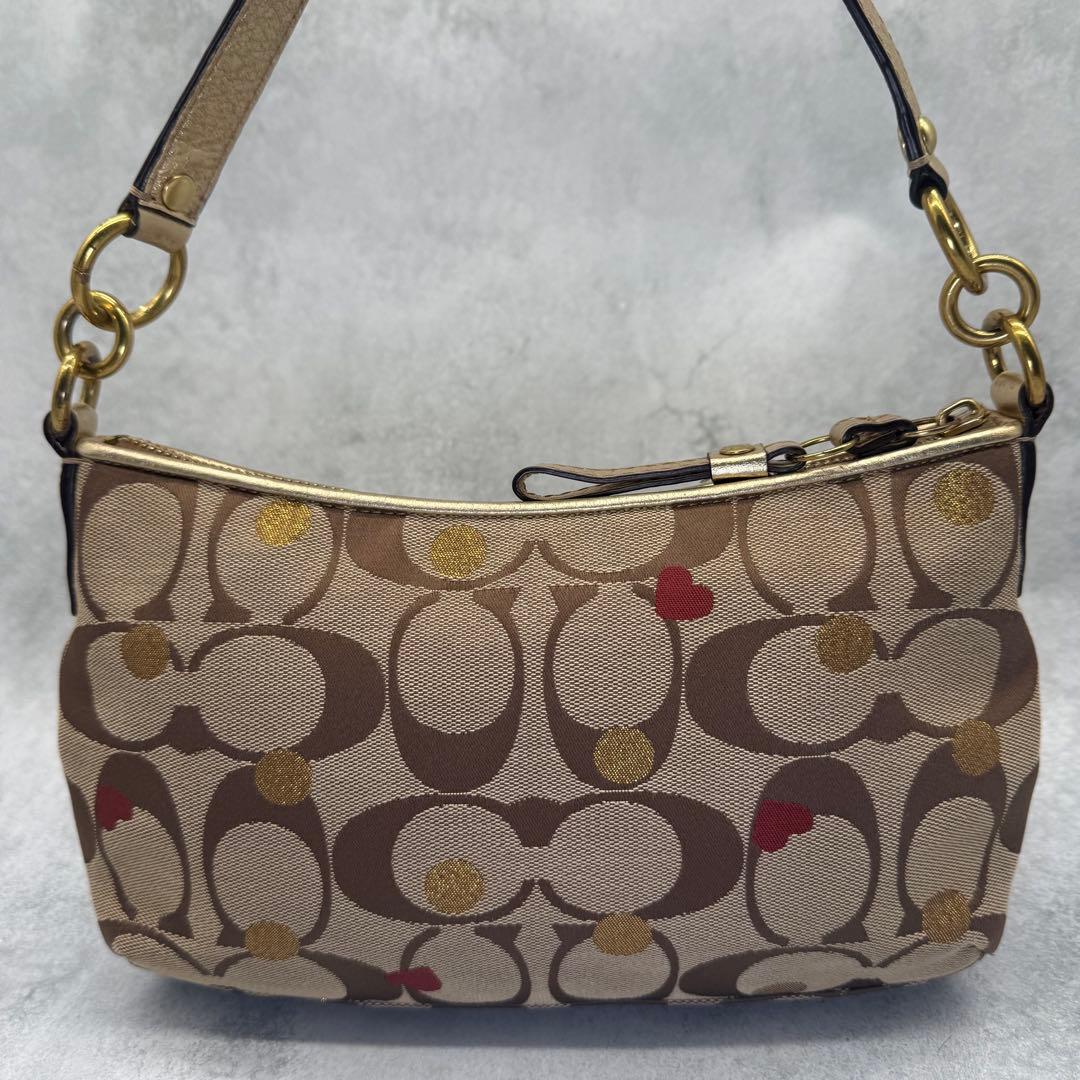 【良品】COACH コーチ ショルダーバッグ 2way キャンバス クロスボディ