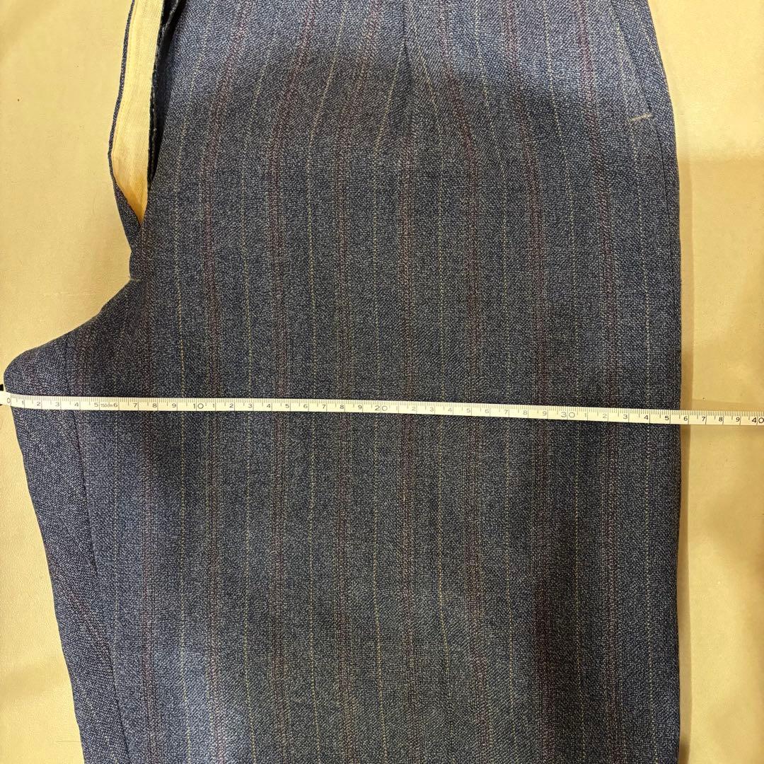 50s 60s ウールスラックス　ストライプ　極太