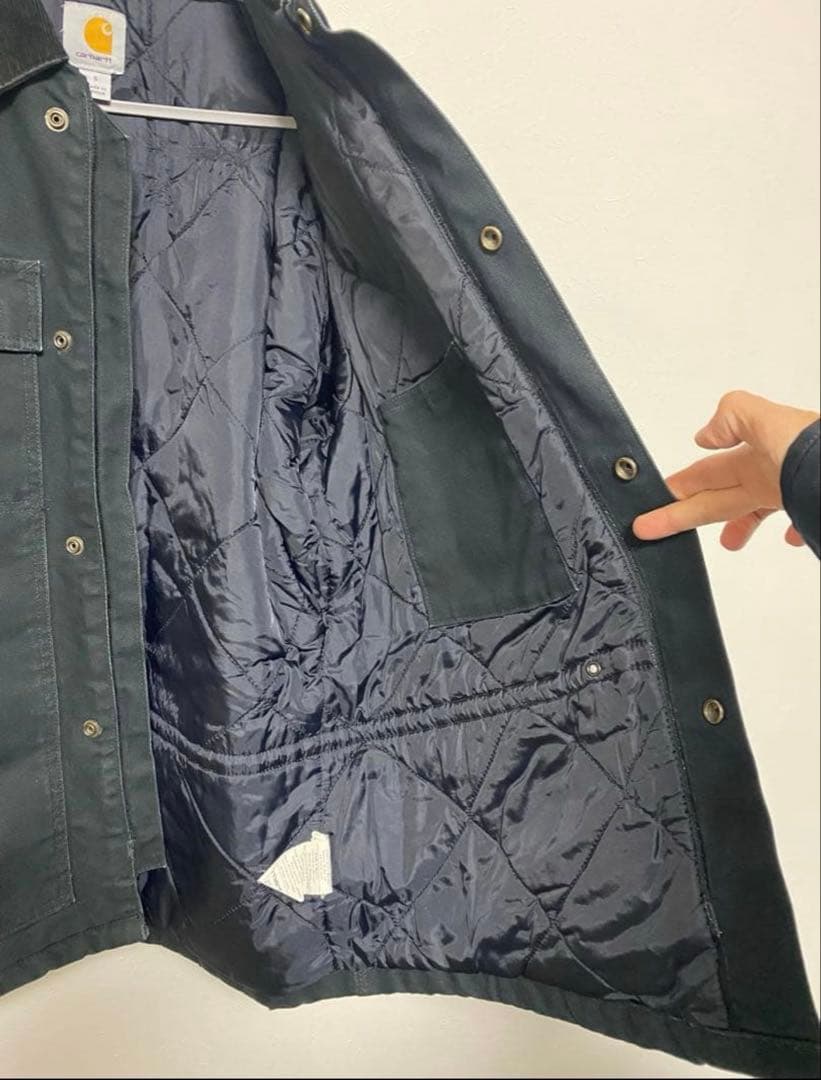 レア！Carhartt ダックトラディショナルコート ブラックSサイズ