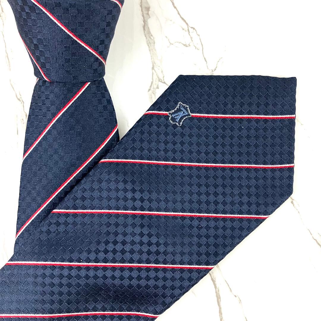 hide　未使用級　現行モデル　ルイヴィトン　ネクタイ　エク　ダミエ　スト