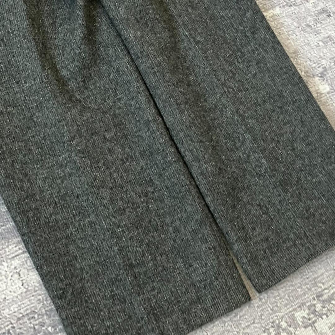 【デカオム】コムデギャルソンオム スラックス ツイード ワイド グレー 80S