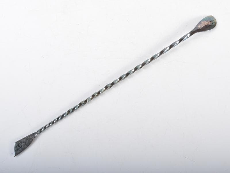 人間国宝　金工家　奥山峰石作　鍛金　マドラー　共箱　V　R4614