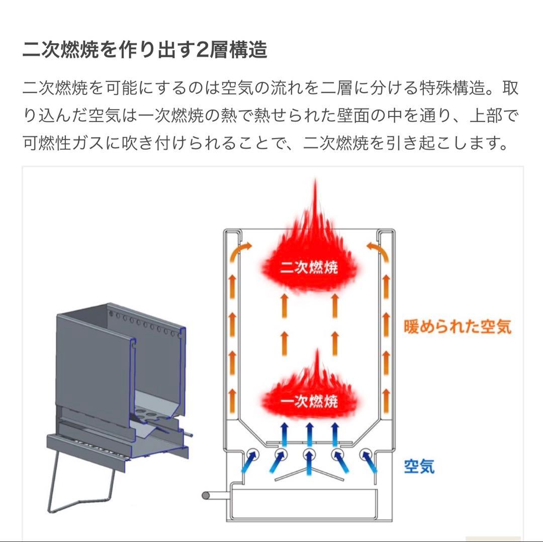 DOD めちゃもえファイヤー 2次燃焼の見える焚き火台 耐熱テーブル 収納袋