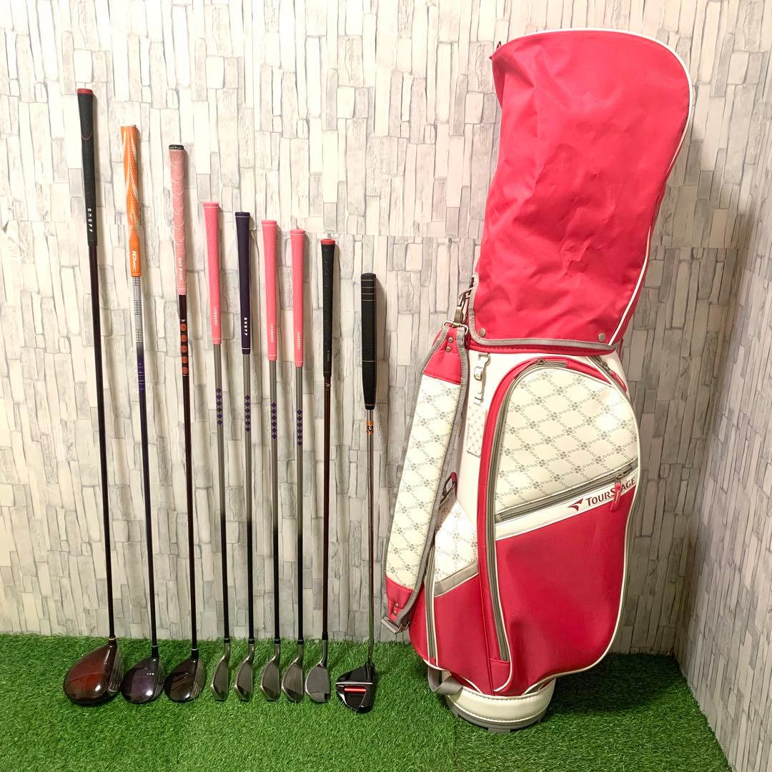 オノフ 超高級本格レディースゴルフクラブセット9本 人気バッグ 高級パター付