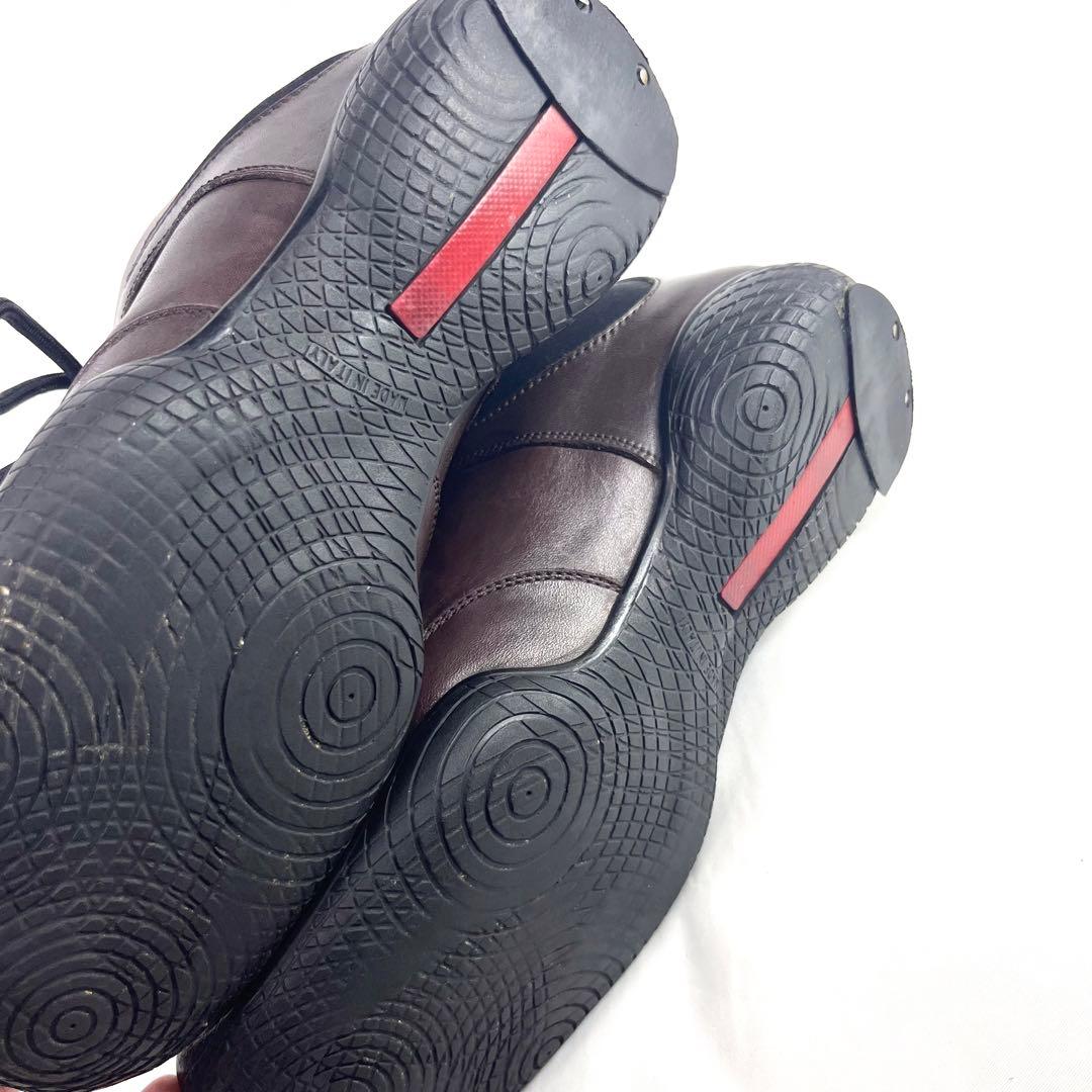 プラダ スポーツ ナッパレザー スニーカー ロゴ 35 1/2