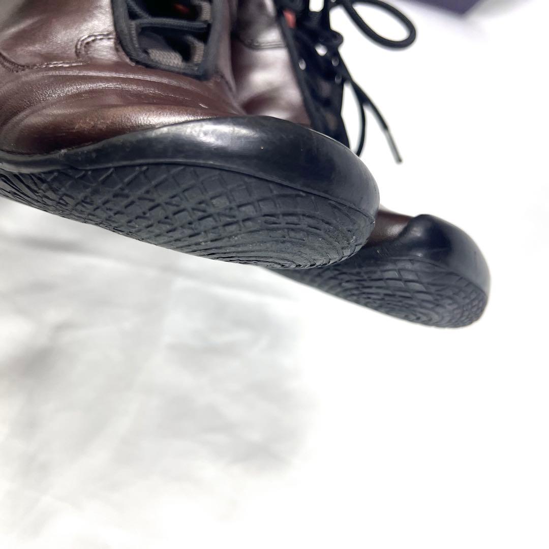 プラダ スポーツ ナッパレザー スニーカー ロゴ 35 1/2