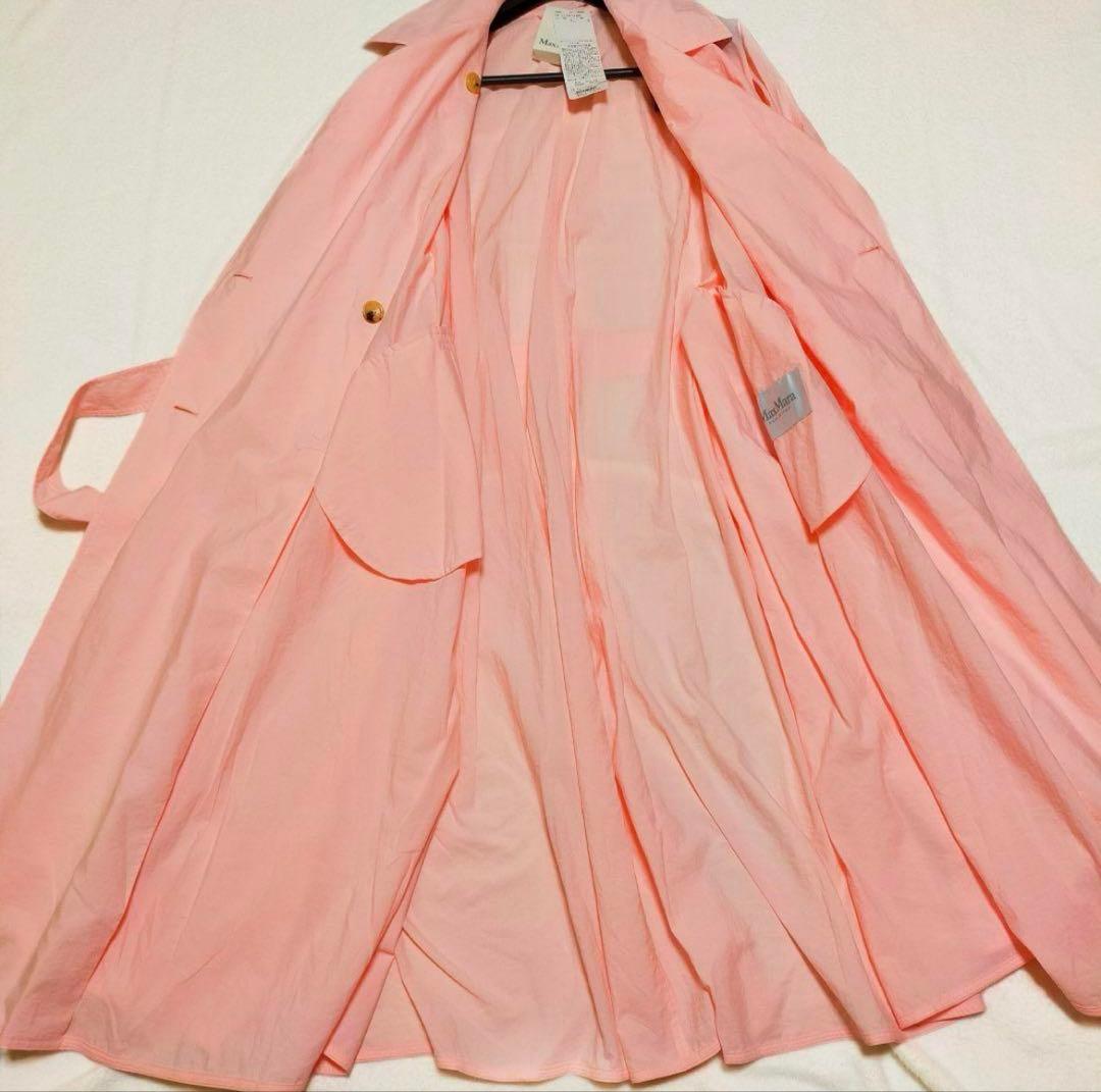 マックスマーラ 薄トレンチコート ロングシャツ 白タグ 薄素材