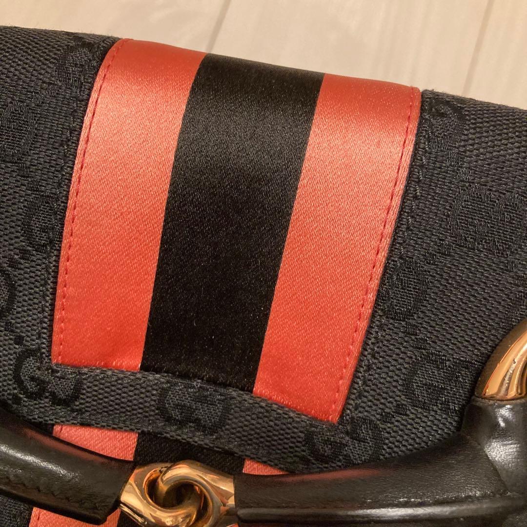 GUCCI バッグ　ハンドバッグ　限定　ピンク　ホースビット　ハミ　グッチ