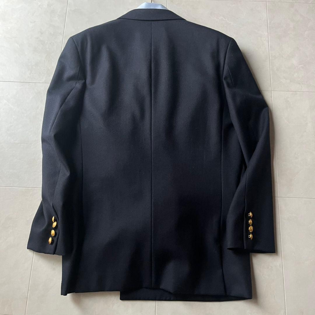 豪華5点セット 小さめ vintage 金ボタン ダブルスーツ 紺