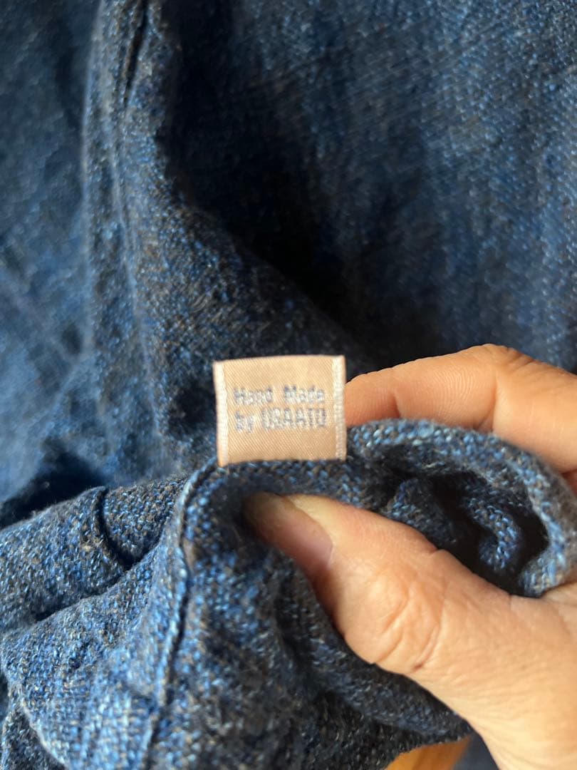 うさとの服 レディース サイズ4 紺色 カットソー オーガニック綿100%