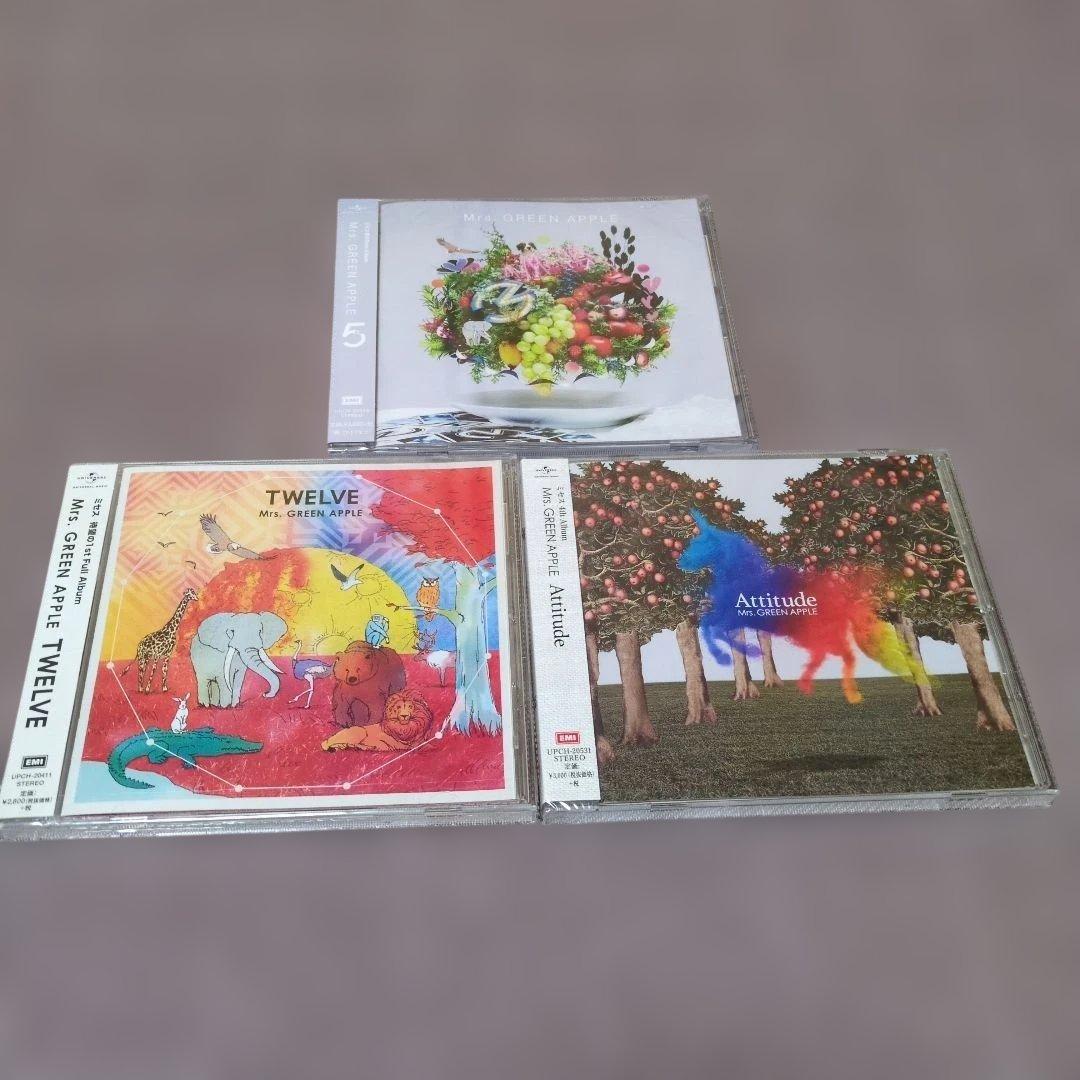 邦楽 Mrs. GREEN APPLE Attitude & 5 & Twelve