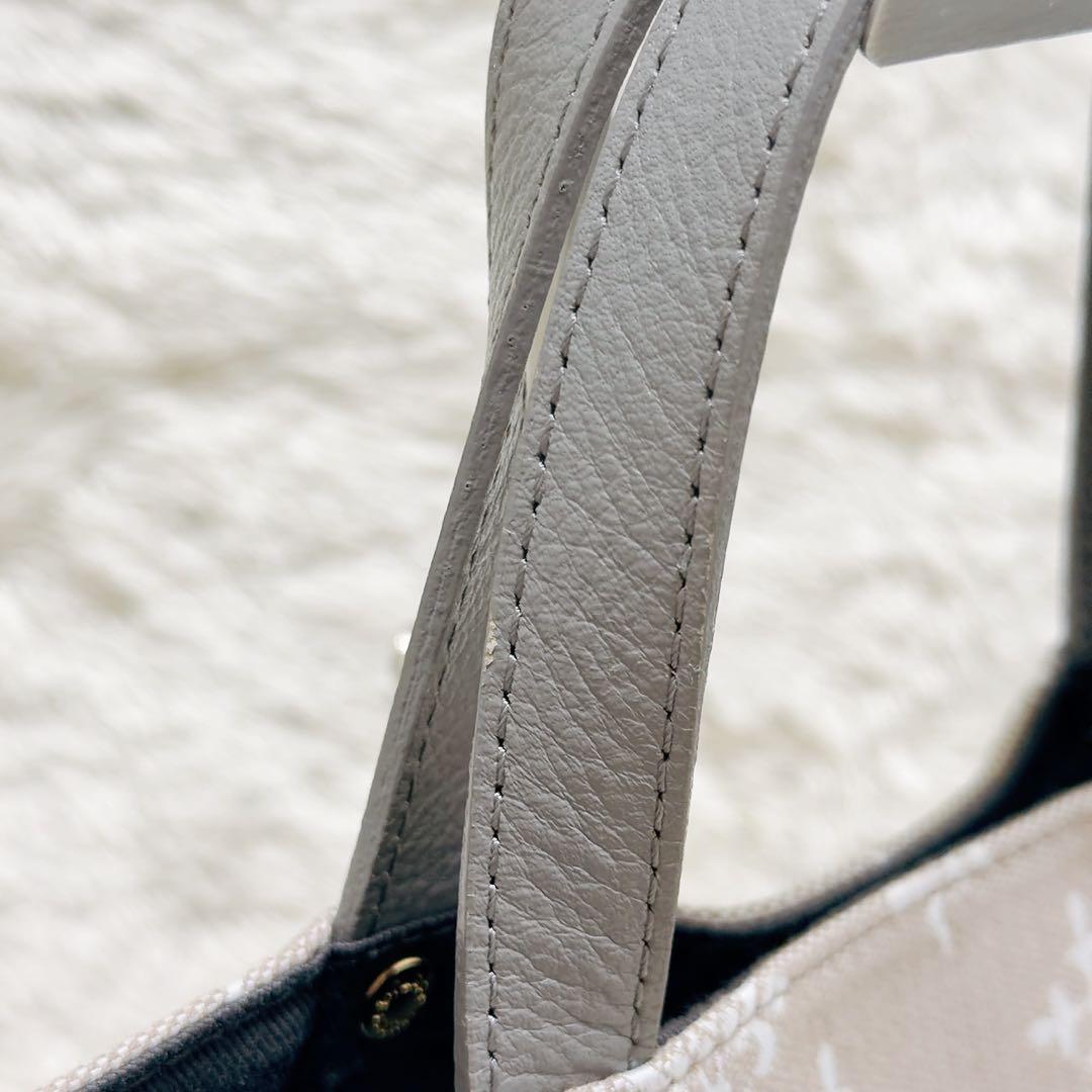 極美品✨ラシット　2wayショルダートートバッグ　コットンジャガード　モノグラム