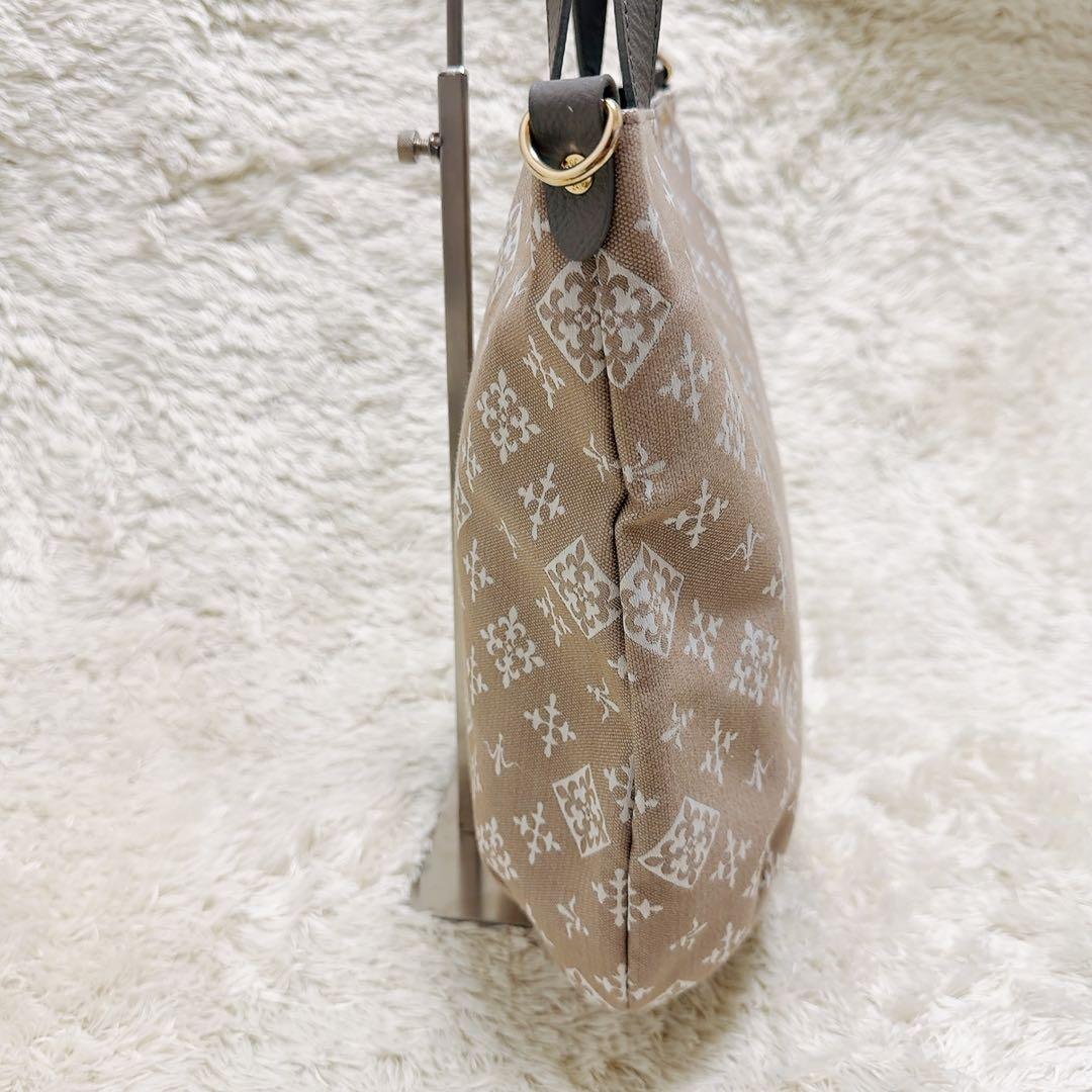 極美品✨ラシット　2wayショルダートートバッグ　コットンジャガード　モノグラム